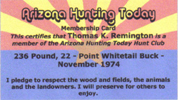 Arizona Hunting Today Membership